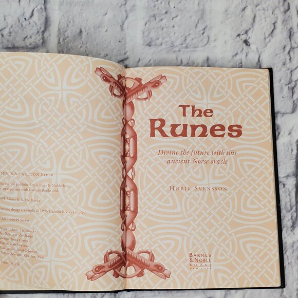 The Runes Book & Rune Stones Set by Horik Svenssons Hardcover Book 1995 Edition - Picture 8 of 8